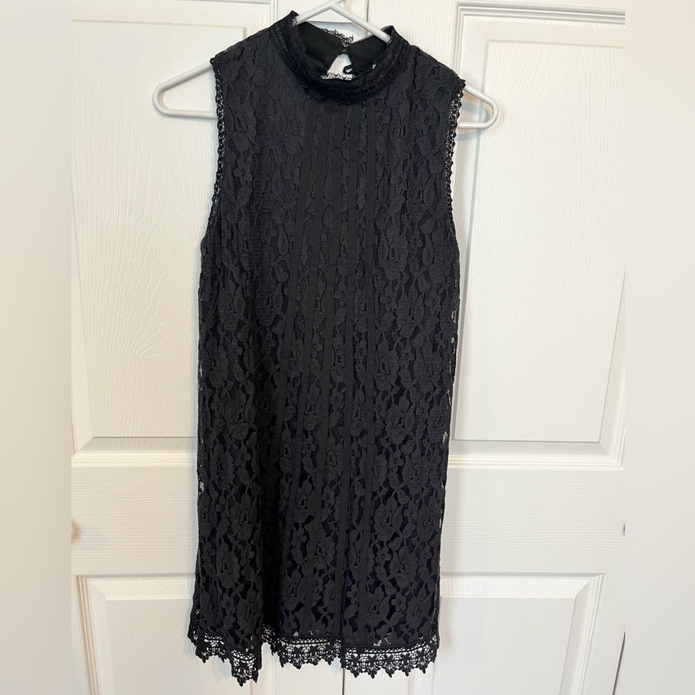Xhiliration Sz Med Black Lace Dress